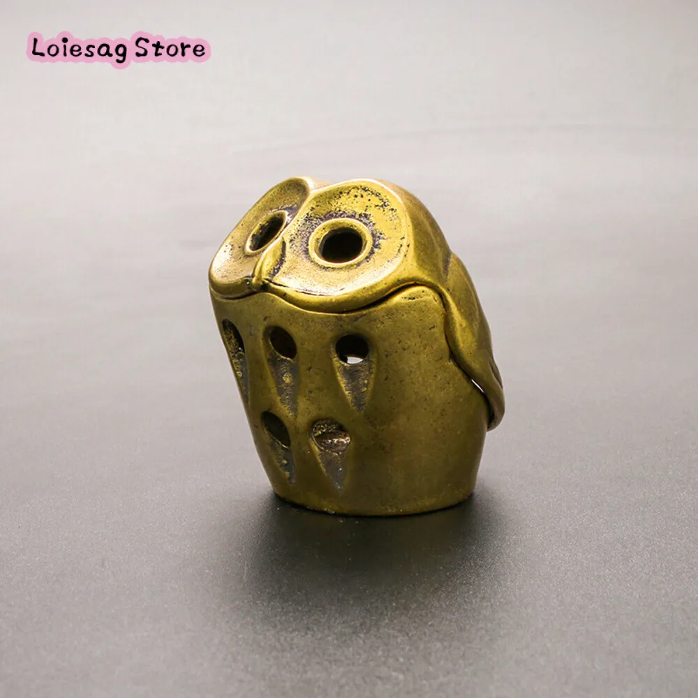 

Brass Aromatherapy Copper Casting Owl Stove Tower Cone Japanese Grocery Mini Incense Insert Decoration