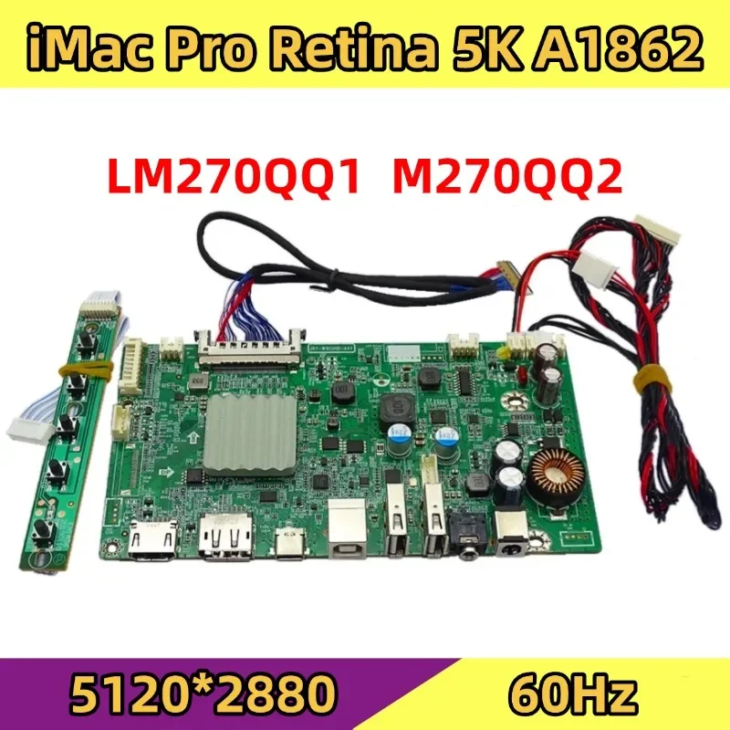 

For IMac A1419 A2115 5K LCD Screen Driver Board LM270QQ1 LM270QQ2 Retinal Control Motherboard 5120*2880 QQHD HDMI DP Type-c