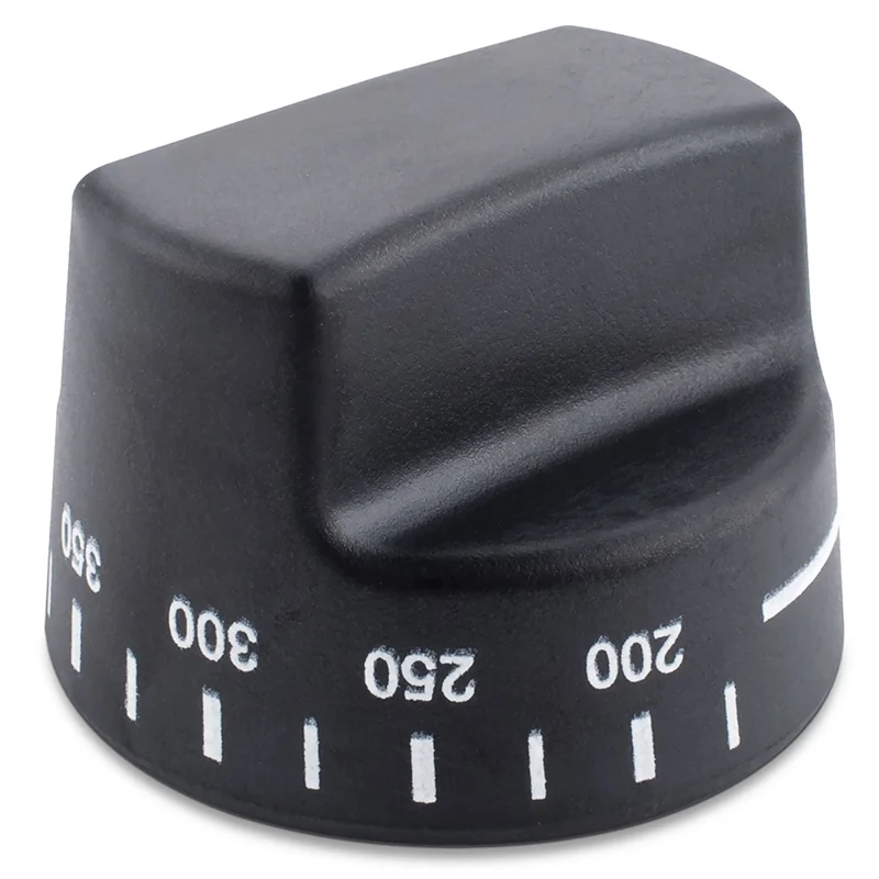 استبدال جزء مقبض ترموستات الفرن AB06 5X PB010099 ومتوافق مع موديلات AP5315393، 810983 باللون الأسود