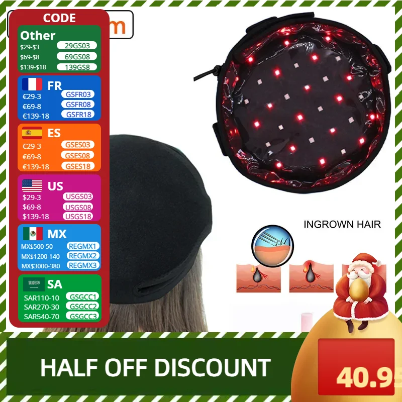 Regrowth Hair Cap Helmet with 70 LED Lamp Beads - Professional Treatment for Hair Loss and Growth