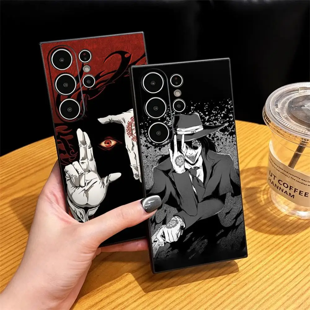 Classic Cool Alucard fashion design Phone Case For Samsung Galaxy S26 S25 S24 S23 S22 S21 Plus Ultra Fold A Soft Black