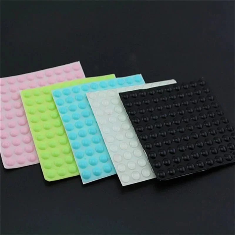 100pcs Multi-Function Silicone Adhesive Damper Buffer Protective Pads for Furniture Cabinet
