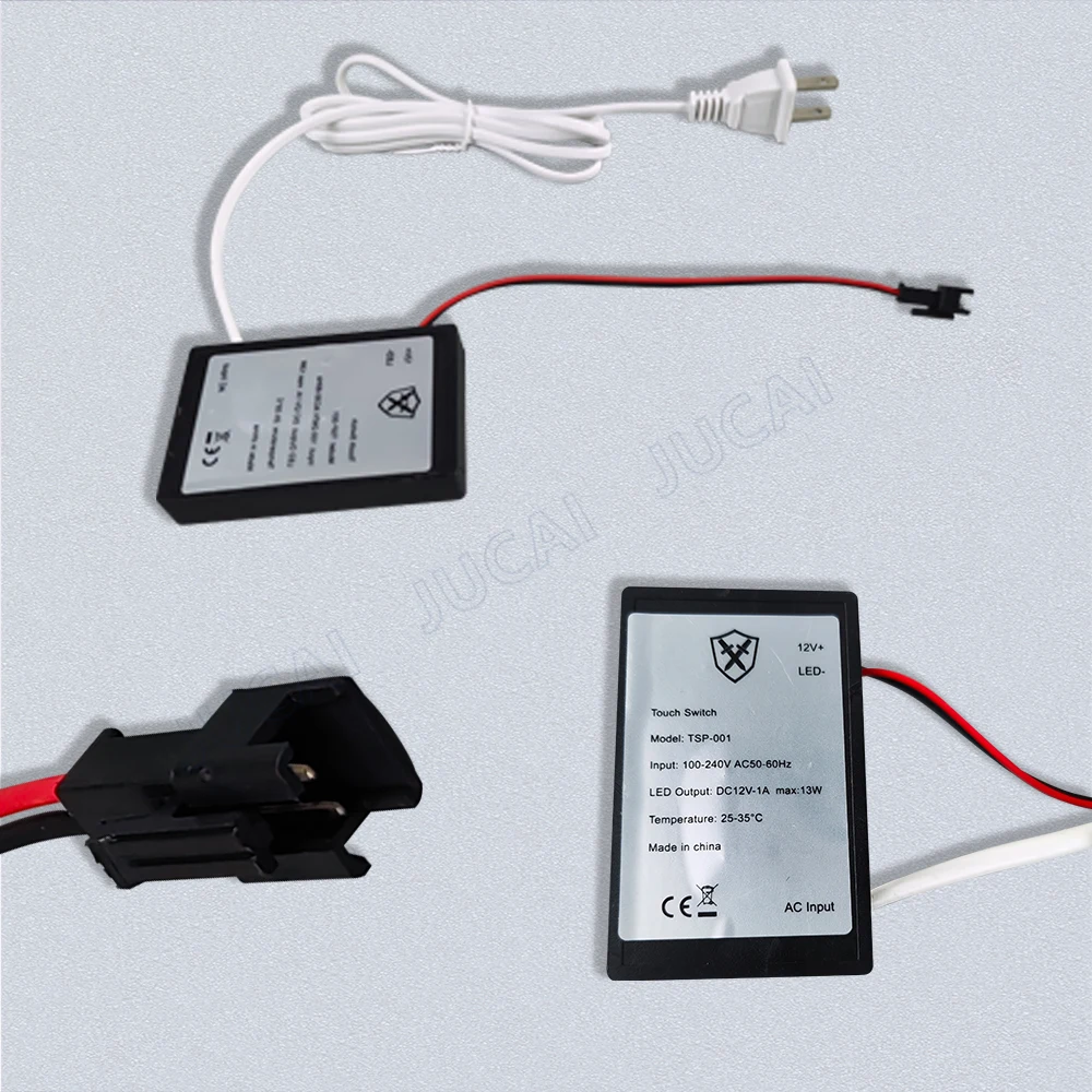 Espejo luminoso inteligente de 110V-220V, interruptor de detección táctil integrado, luz de espejo, espejo de maquillaje rojo Web, espejo de baño