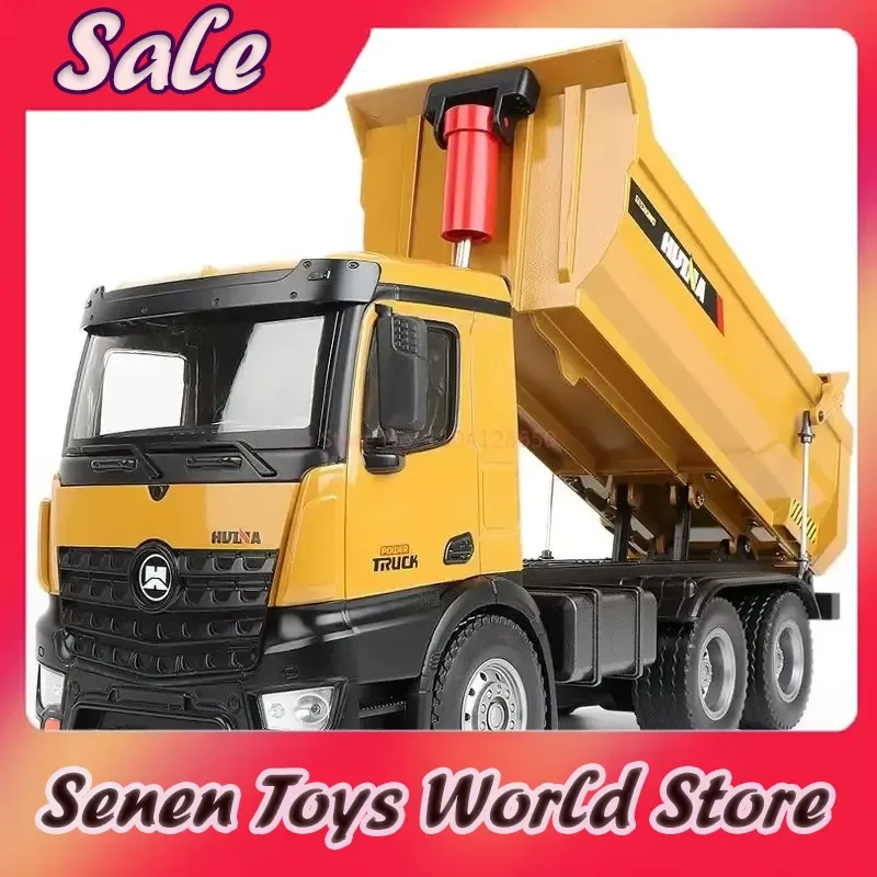 

HUINA 582 Large Alloy Remote Control Dump Truck RC Heavy Duty Toy Model Heavy Transport Vehicle For Boys And Girls