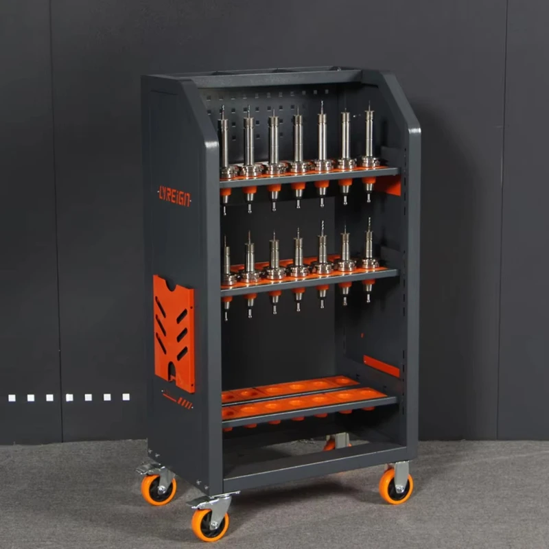

Tool Trolley with Shelf Cabinet Tool TableCAT/BT/HSK40 Machine Tool Accessories Knife Holder Storage Storage Rack Trolley