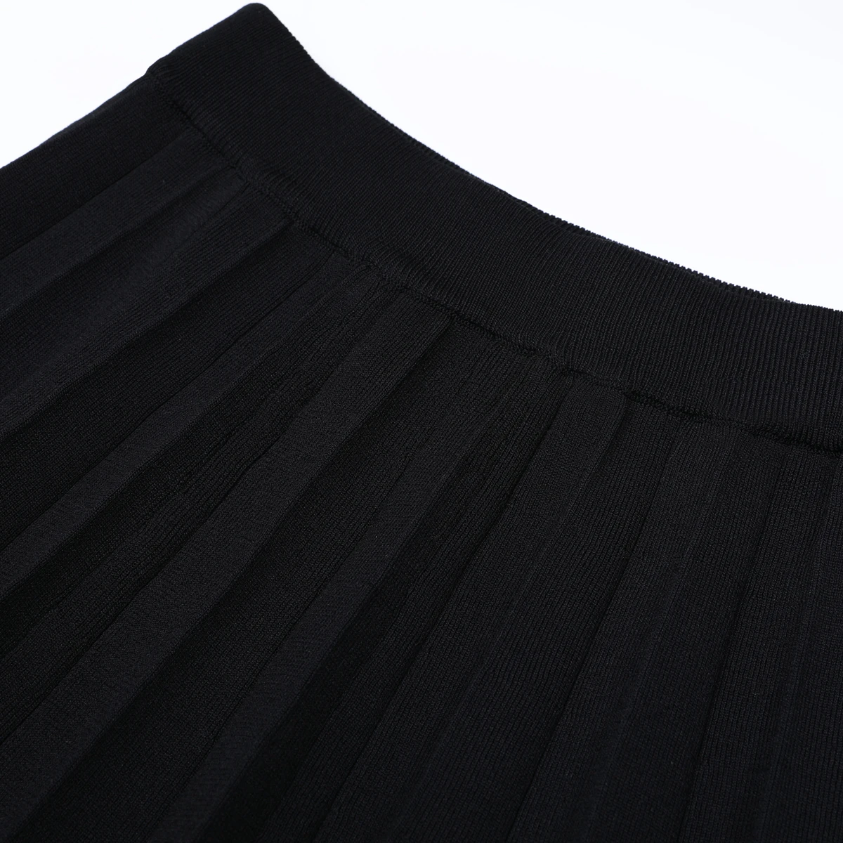 25301 Wysokiej jakości, modny, dzianinowy, elastyczny, dopasowany kardigan zapinany na guziki na wiosnę i jesień + plisowana spódnica midi, zestaw damski