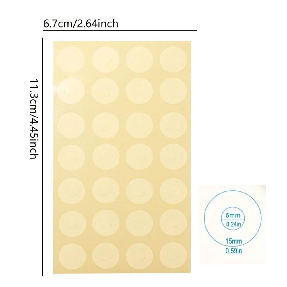 112Pcs / 4 Sheets Round Hole Reinforcement Stickers, Self‑Adhesive Punch Hole Repair Patches for Loose‑Leaf Notebook Paper