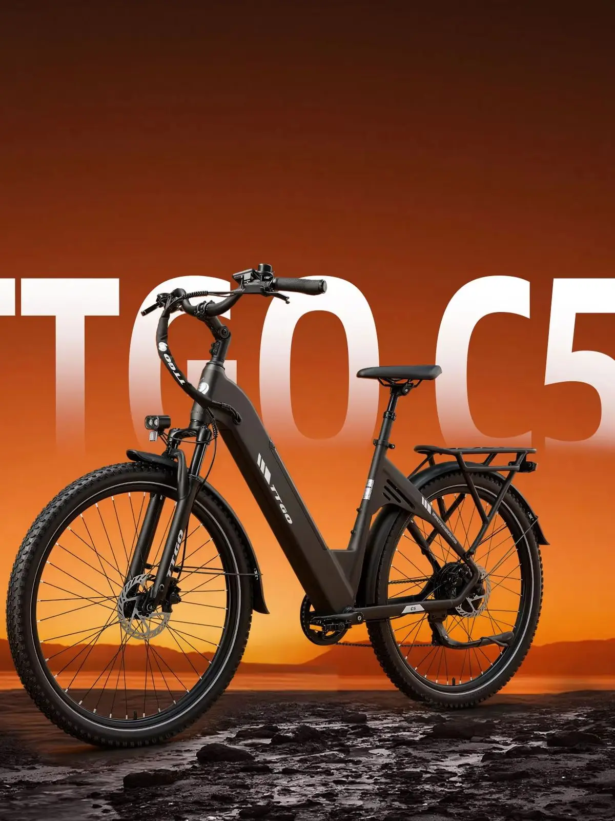 TTGO C5 27,5 inch elektrische fiets 48V13.5Ah 250W motor 70Nm 7 versnellingen Hydraulische remmen Verende zadelpen LCD-scherm Volwassen e-bike - afbeelding 2