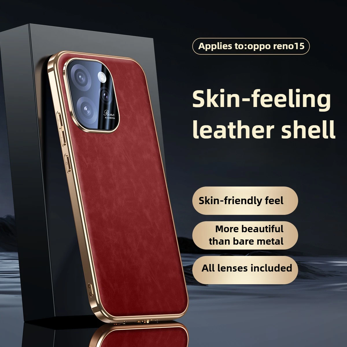 【تغطية كاملة للعدسة】حافظة هاتف Reno15 Pro الجديدة Reno14 Pro Premium Feel لهاتف Reno15 14 حافظة ناعمة من السيليكون رفيعة للغاية