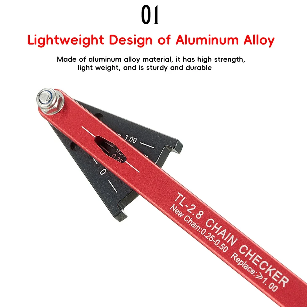 Vxm mtb Fahrradkette Verschleiß anzeige Measurer Links Checker Aluminium legierung CNC Rennrad Multifunktion reparatur genaue Werkzeuge