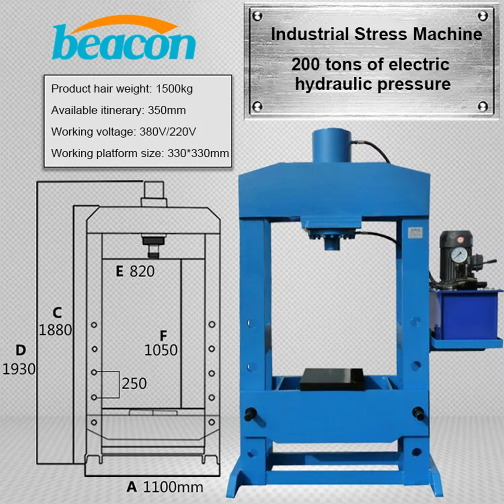 Promotion 20 Ton 50 Ton 100 Ton 120 Ton 150 Ton Exquisite Quality Metal Hydraulic Hose Press Workshop Press Machine