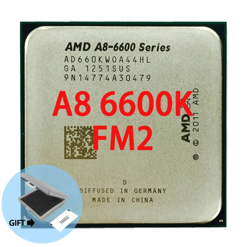 AMD A8-Series A8 6600K A8 6600 3.9GHz Quad-Core CPU Processor AD660KWOA44HL Socket FM2