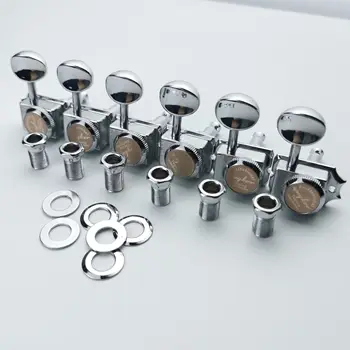 GUYKER New Pattern Vintage Lock String Tuners Nut Style Electric Guitar Machine Heads Tuners For ST TL Guitar Tuning Pegs
