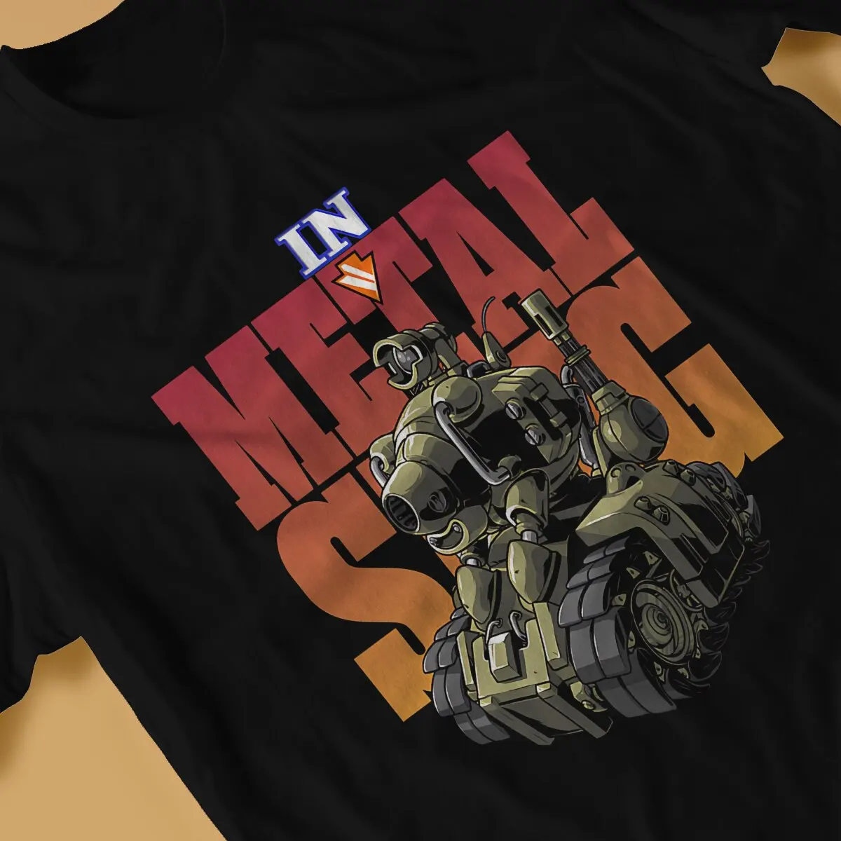 Metal Slug Game Essential T Shirt Vintage Punk Men\'s Tshirt Polyester Streetwear