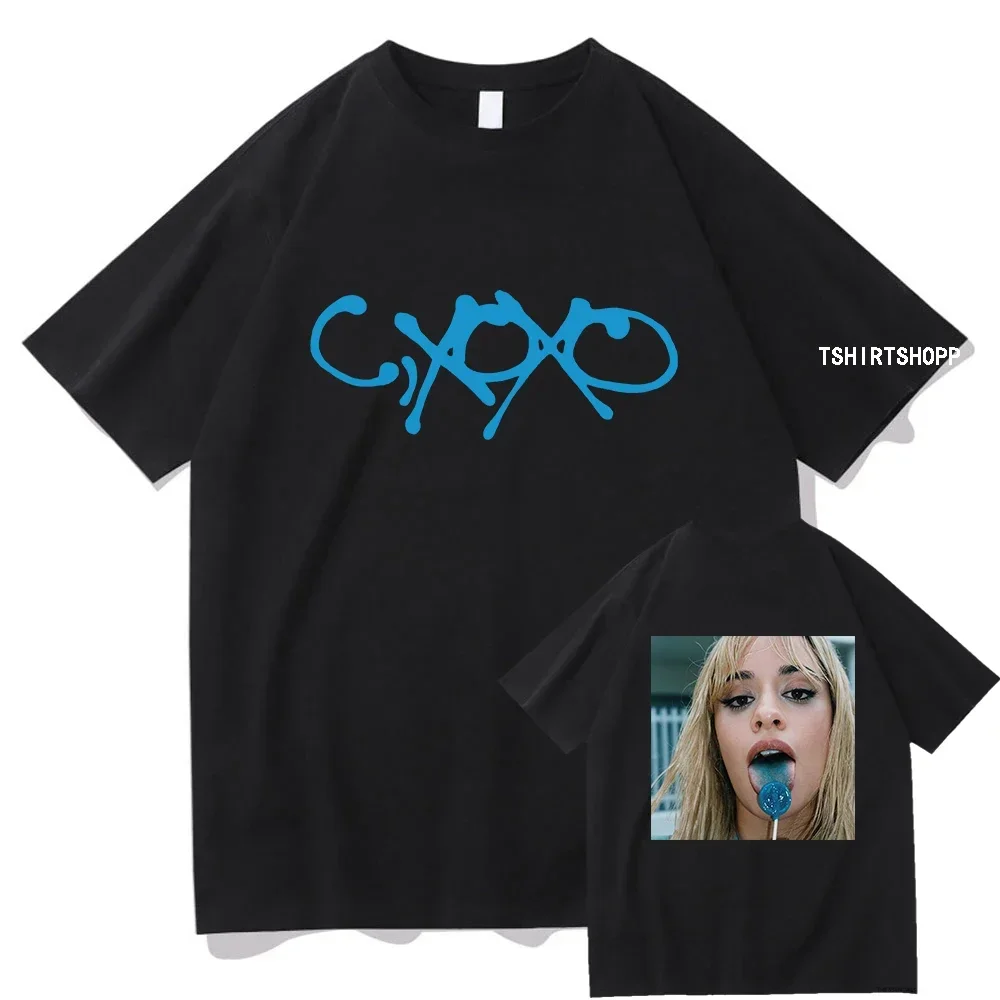 Camisetas de Camila Cabello, nuevo álbum C XOXO, ropa divertida para hombres/mujeres, Tops estéticos Vintage, ropa de calle Unisex, camisetas de algodón