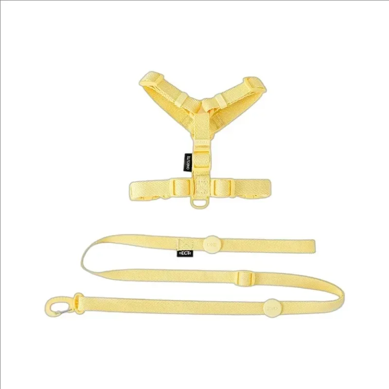 Dog Harness Dog Collar Dog Leash Macarone Color Cat Accessories Pet Small Dogs Accessories Small Dogs Harnessdog Supplies