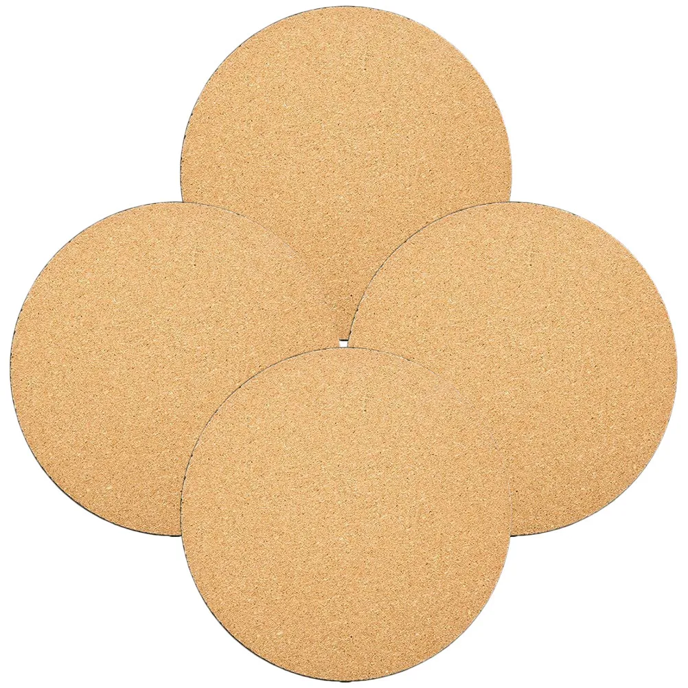 Plastic Plant Flower Pot Halloween Christmas Cork Plant Mat Cork Plant Coaster Non Slip Pot Mat Non Slip Surface 4PCS