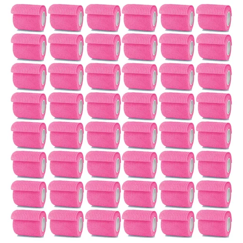 Vendaje elástico autoadhesivo deportivo de color rosa brillante, 6/48 Uds., 4,8 m, Elastoplast para rodilleras, almohadillas de soporte para dedo, tobillo y palma