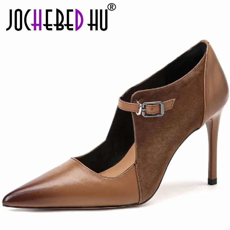 1948 jochebed hu】taglia 33-40 2023 nuove scarpe con tacco alto da donna in morbida pelle genuina moda Sexy Club Party Wedding