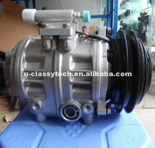 24v Air conditioner compressor Denso 10p30C with 2B pulley clutch for Caster/Toyta mini bus