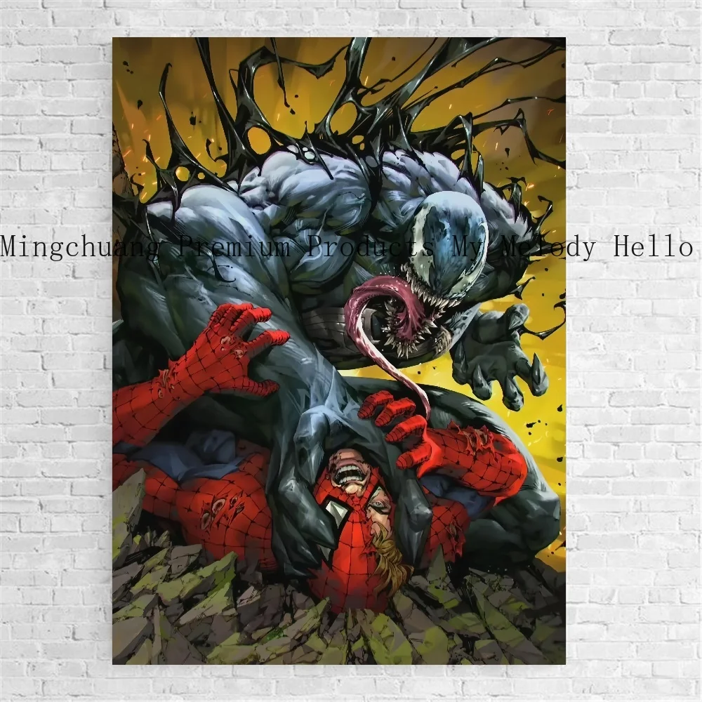 Miniso Marvel Gif Spider-Man Avengers Muur Art Print Poster Canvas Schilderij Voor Woonkamer Huisdecoratie Kinderen Cadeau