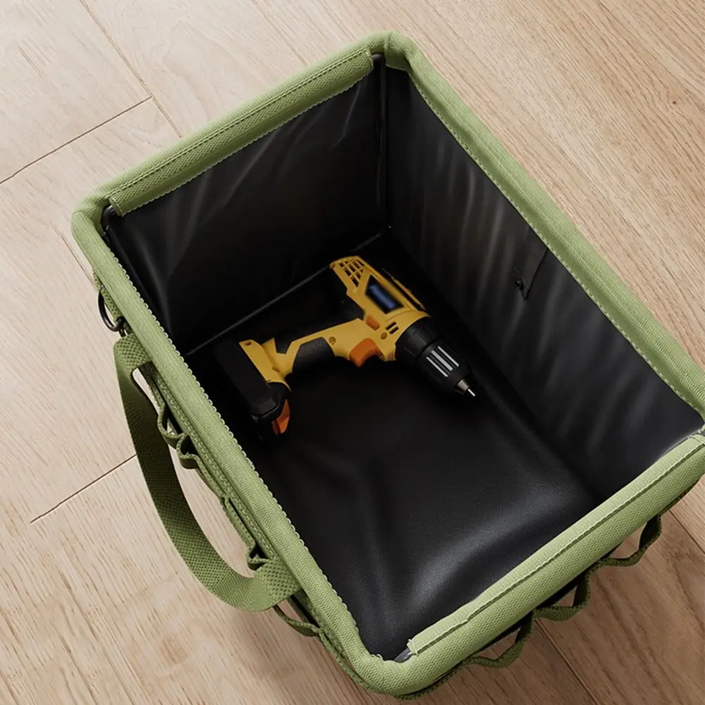 Oxford Camping Storage Handbag Large Capacity Foldable Tool Folding Carrying Bag Durable PE Plate Camping Storage Tool Bag