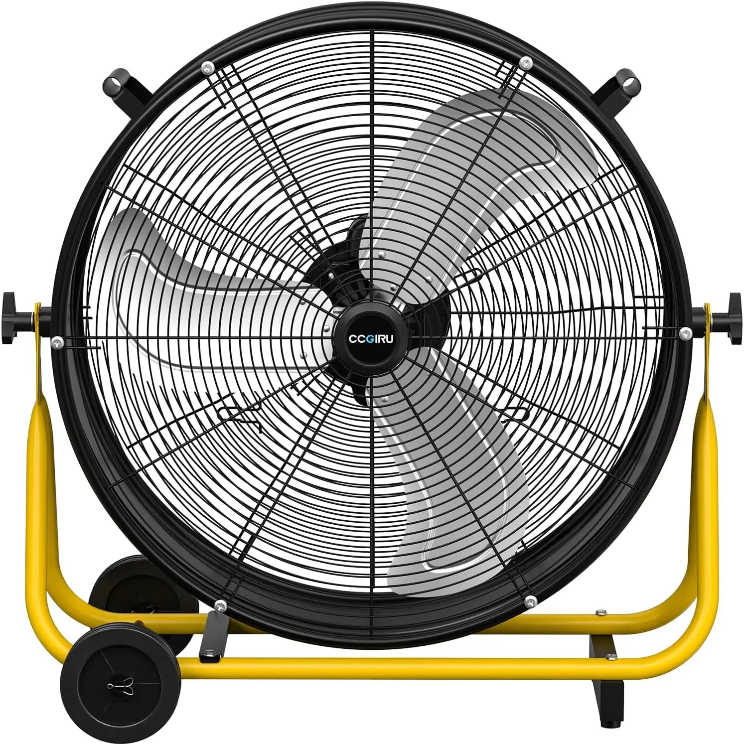 Drum Fan, 8800 CFM 3-Speed Heavy Duty Metal Air Circulator with Casters Handle for Warehouse, Workshops, Garage, Factory and Bas