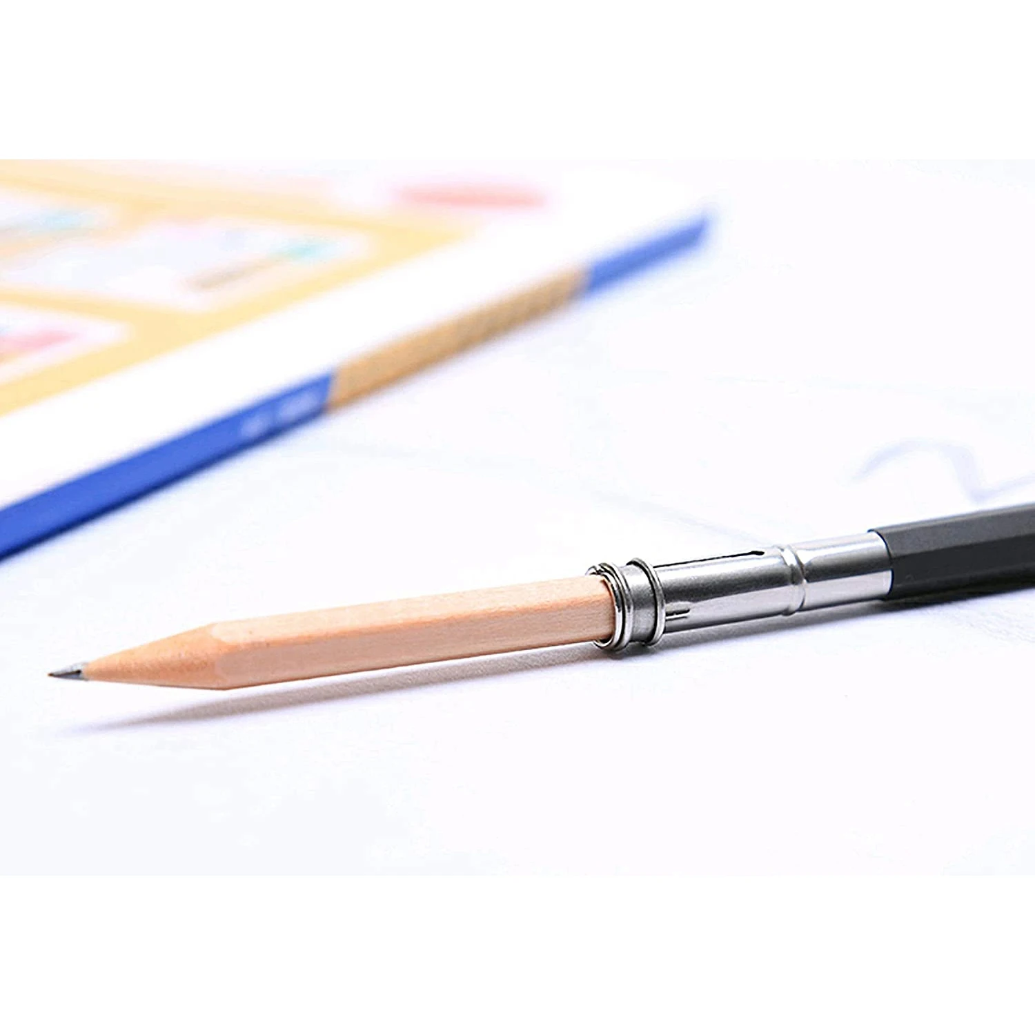 12Pcs Adjustable Dual Head Pencil Extender Holder Pencil Lengthener Length Extender Holder for School Office Supplies