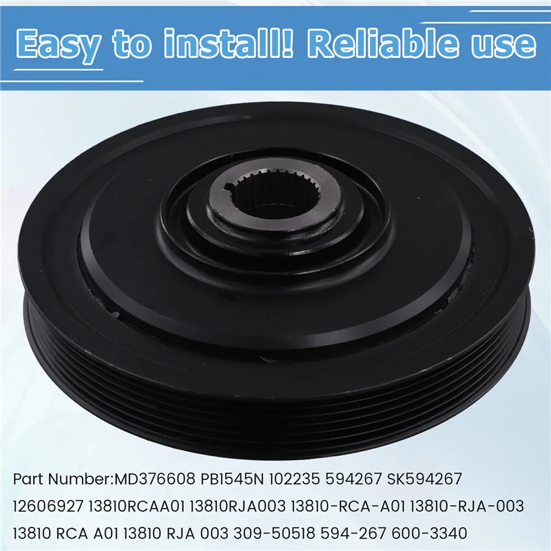 

Лидер продаж для Acura MDX 2003-2009 для Honda Accord 2003-2007, совместимый шкив коленчатого вала-гармонический балансир 13810-RCA-A01