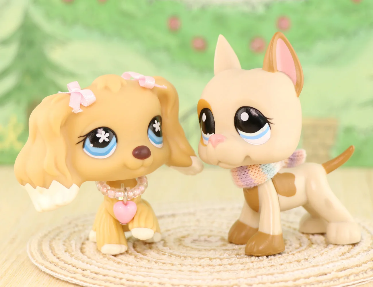 2 lotti di Cocker Spaniel # 748 Grande Dane # 1647 Figura di cane