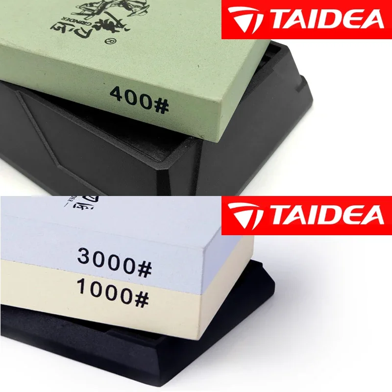 2in1 TAIDEA sharpening stone 400 1000 3000# Professional sharpening system whetstone knife sharpener Grinding Stone Tools