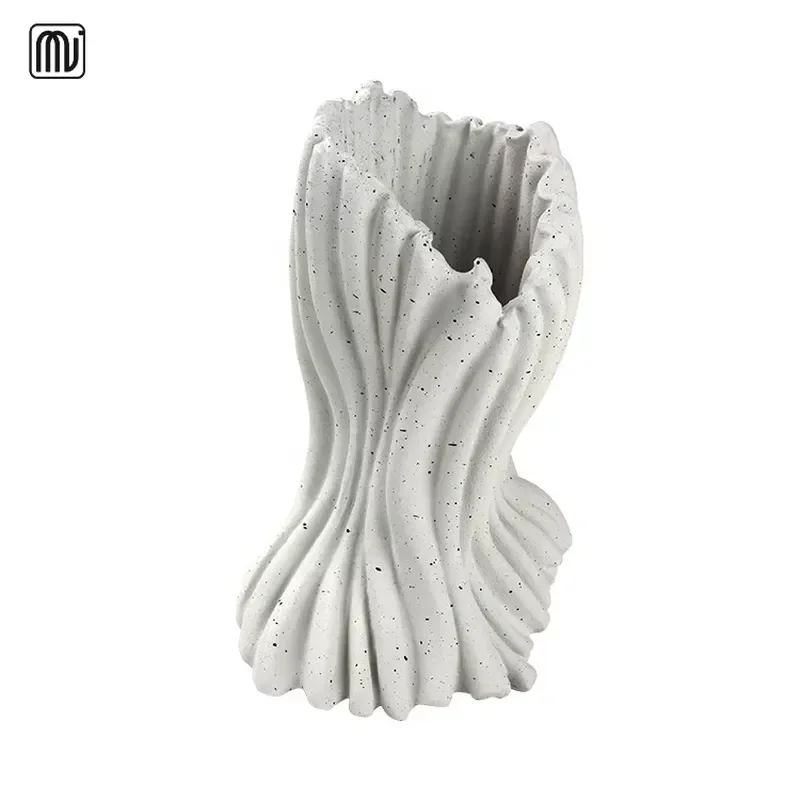 Wholesale Holiday Wedding Party Desktop Decoration Decoration Twisted Resin Vase