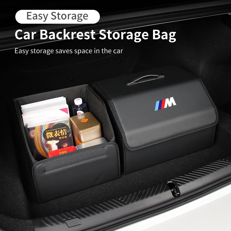 Car Trunk Storage Box Organizer Stowing Tidying Container Bag For Bmw M Performance M2 M3 M4 M5 M6 1 2 3 4 5 7 Series X4 X5 X7