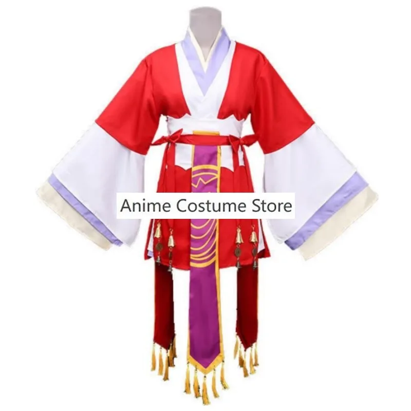 Tushan Honghong disfraz de Cosplay de dibujos animados de Anime, disfraz de Cosplay de espíritu Zorro, Matchmaker, Demon Little, peluca con orejas, uniforme rojo, traje de juego de rol de Halloween