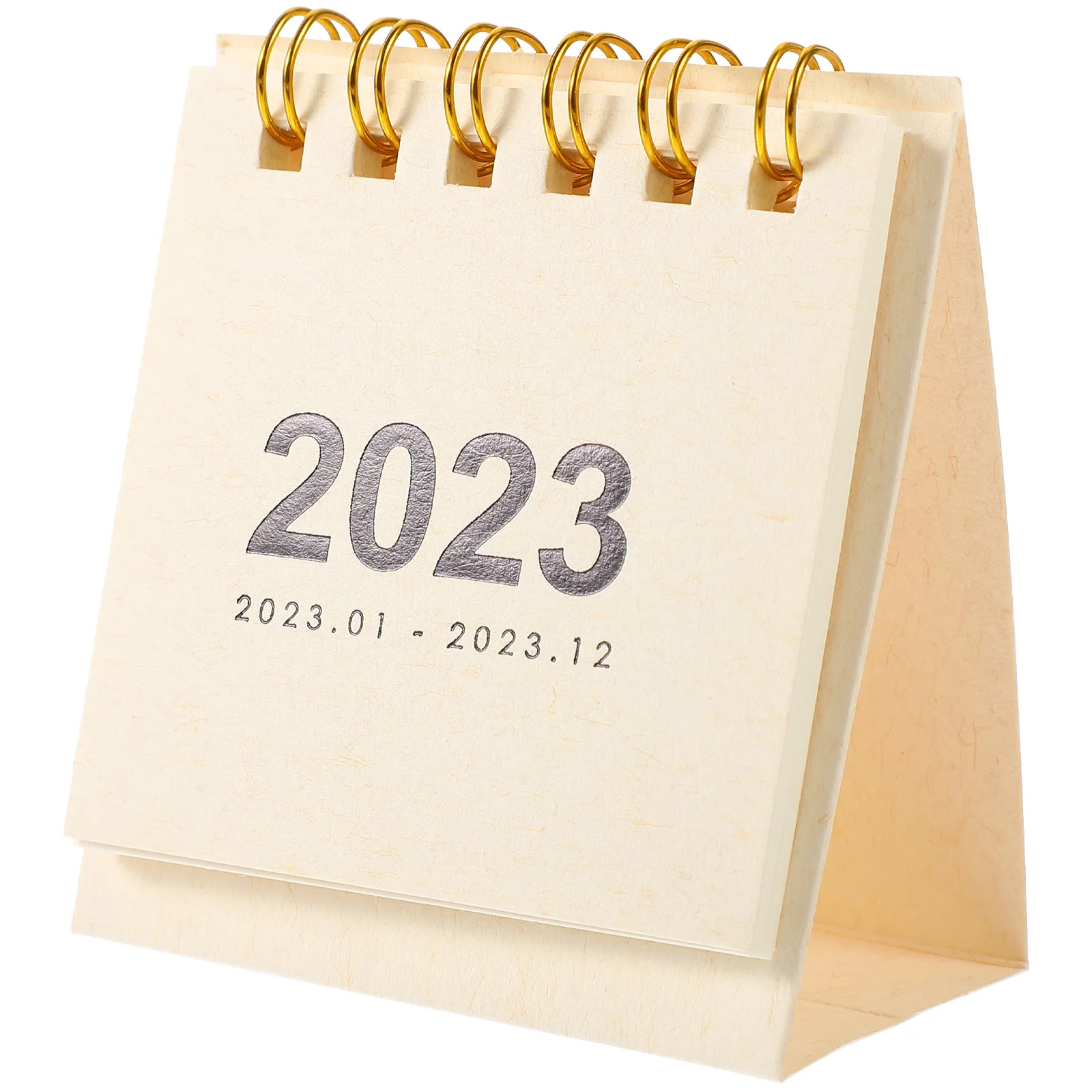 Portable Mini Calendar Delicate Standing Design Classic Style Household Month Calendar for Office Study Home Productive Planning