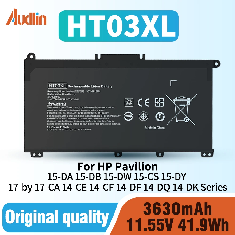 HT03XL Аккумулятор для ноутбука L11119-855 для HP Pavilion 15-DA 15-DB 15-DW 15-CS 15-DY 17-by 17-CA 14-CE 14-CF 14-DF 14-DQ 14-DK Series