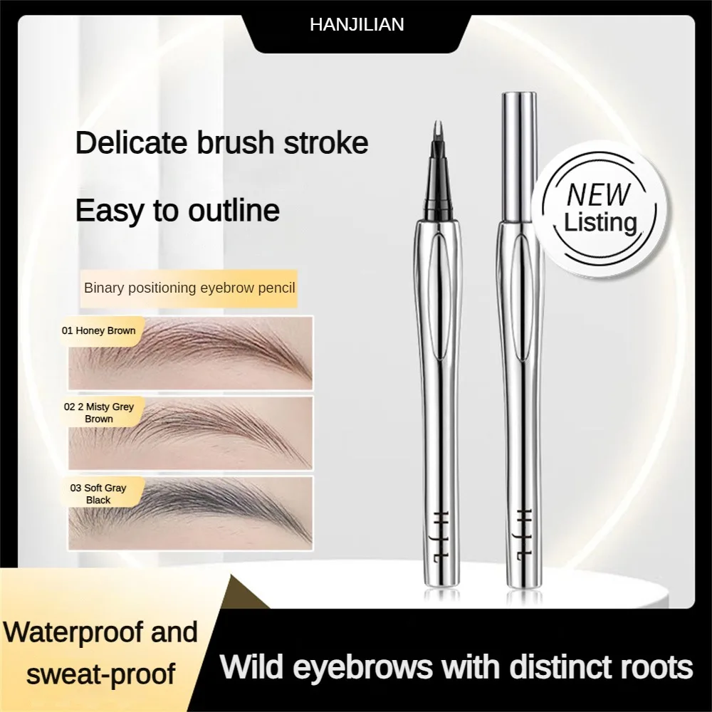 Lápiz de cejas resistente al agua, delineador de ojos líquido de múltiples usos, Punta muy fina, líquido de belleza y salud, 1/2/3 piezas