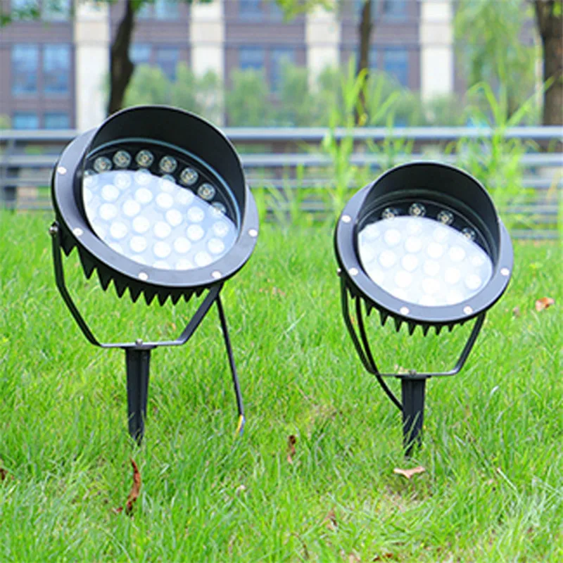 Projecteur LED imperméable, éclairage d'extérieur, luminaire décoratif de paysage, idéal pour une pelouse, une cour, un jardin, une rue ou une ville, 5/220V