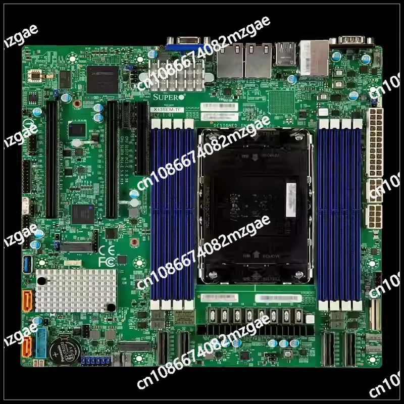 

Серверная материнская плата Super Micro MBD-X13SEM-F-B Micro ATX с расширяемыми разъемами LGA4677, поддержкой DDR5, SATA, M.2, PCI-Express