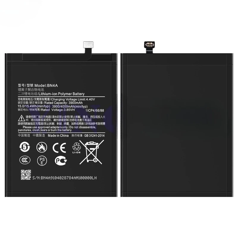 BN4A for Xiaomi Redmi Note 7/7Pro/7+ Mobile Phone Battery High Quality High Capacity Replacement Bateria Grade A Cell with Tools view 2