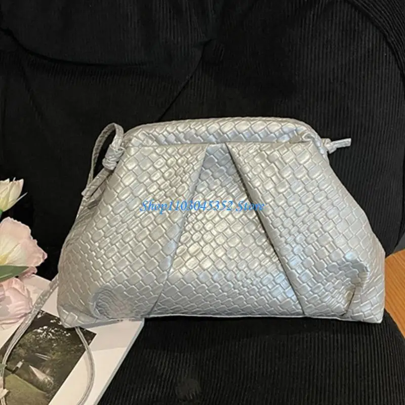 

Modern Braided Crossbody Bag Adjustable Strap Ergonomic Design Shoulder Bag