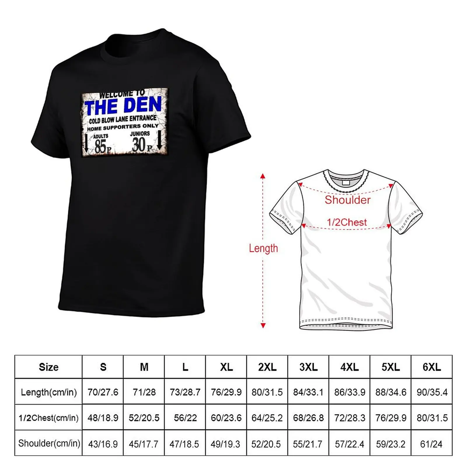 The Old Den entrance plate T-Shirt plus sizes shirts graphic tee shirts men