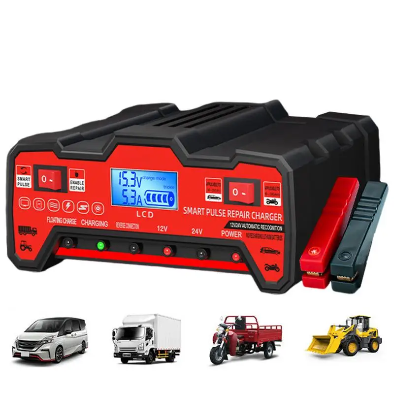 

Battery Charger For Car Automatic Marine Battery Charger Battery Car Charger Heat-Resistant Battery Trickle Charger Truck Batter