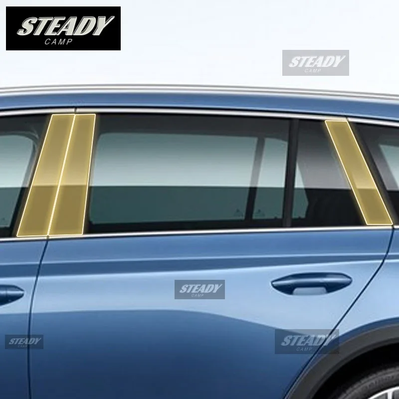 

Pre cutting Car Exterior Body B C Window pillar PPF paint protection film TPU scratch film For Skoda Octavia A7 2018-2024