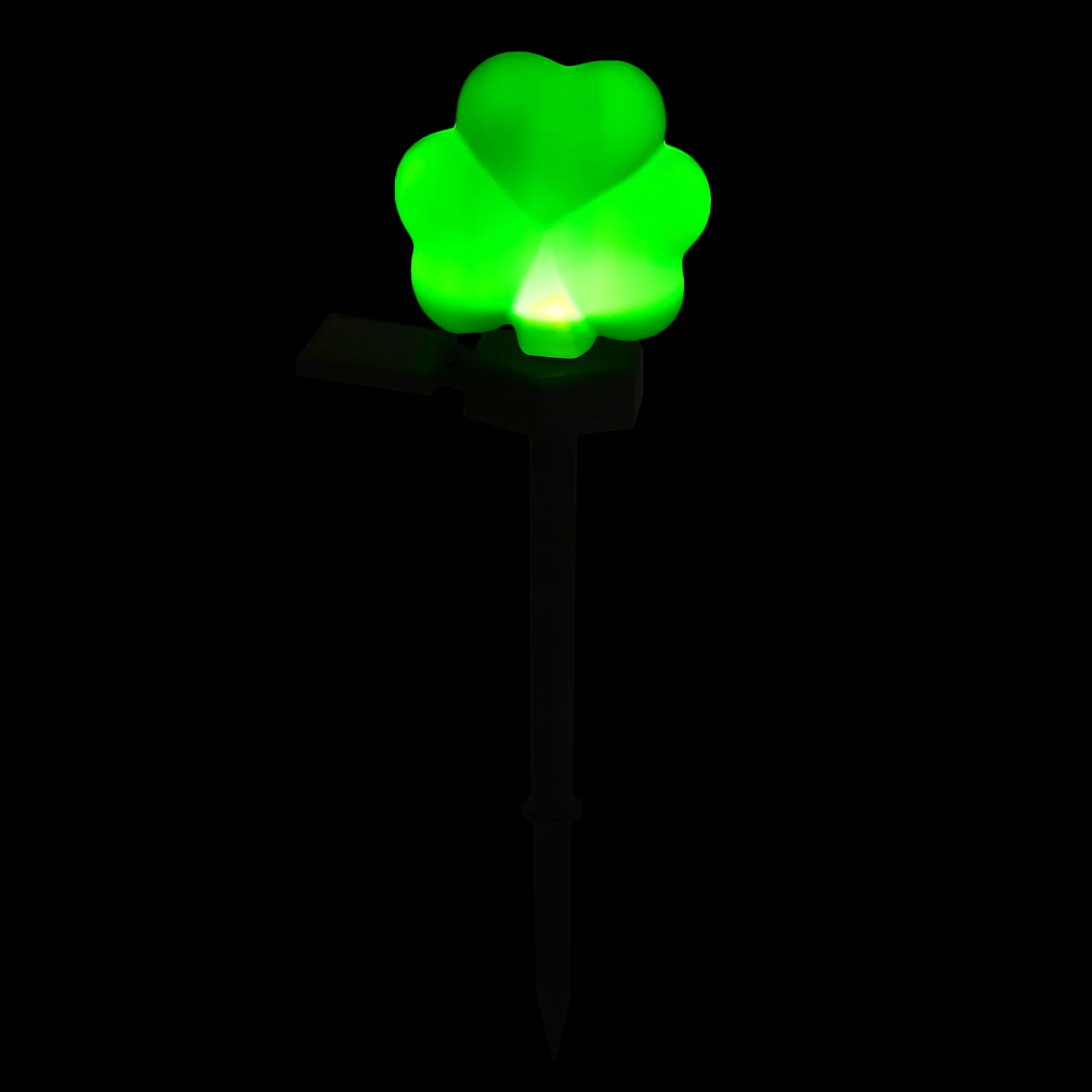 

Four Leaf Solar Grass Stake Lights St Patrick's Day Decorations Waterproof Durable Outdoor Garden Lawn Pathway Shamrock Design