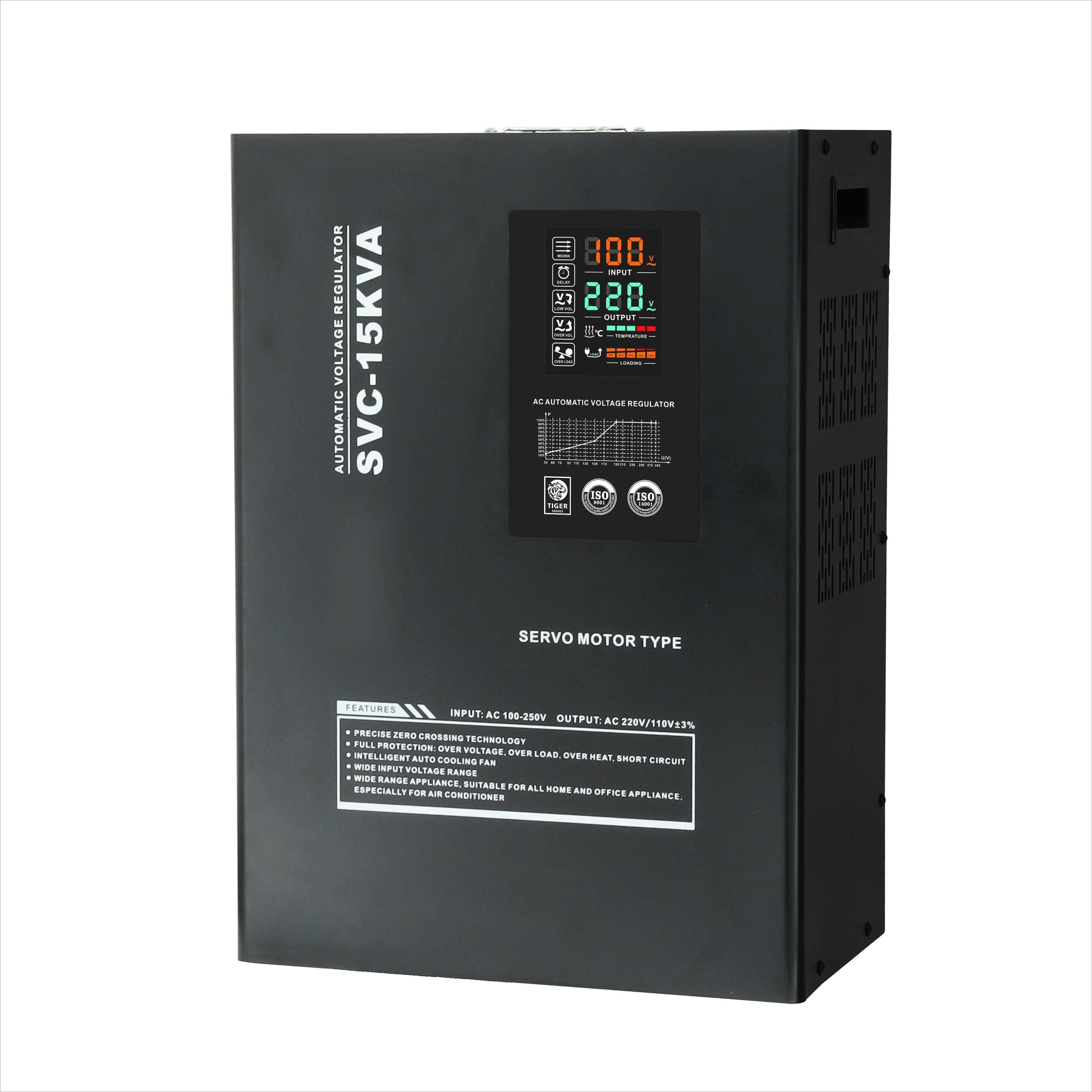 Servo SVC-15KVA  Input 100-250V Output 220V /110VAC Automatic Voltage Regulator Stabilizer