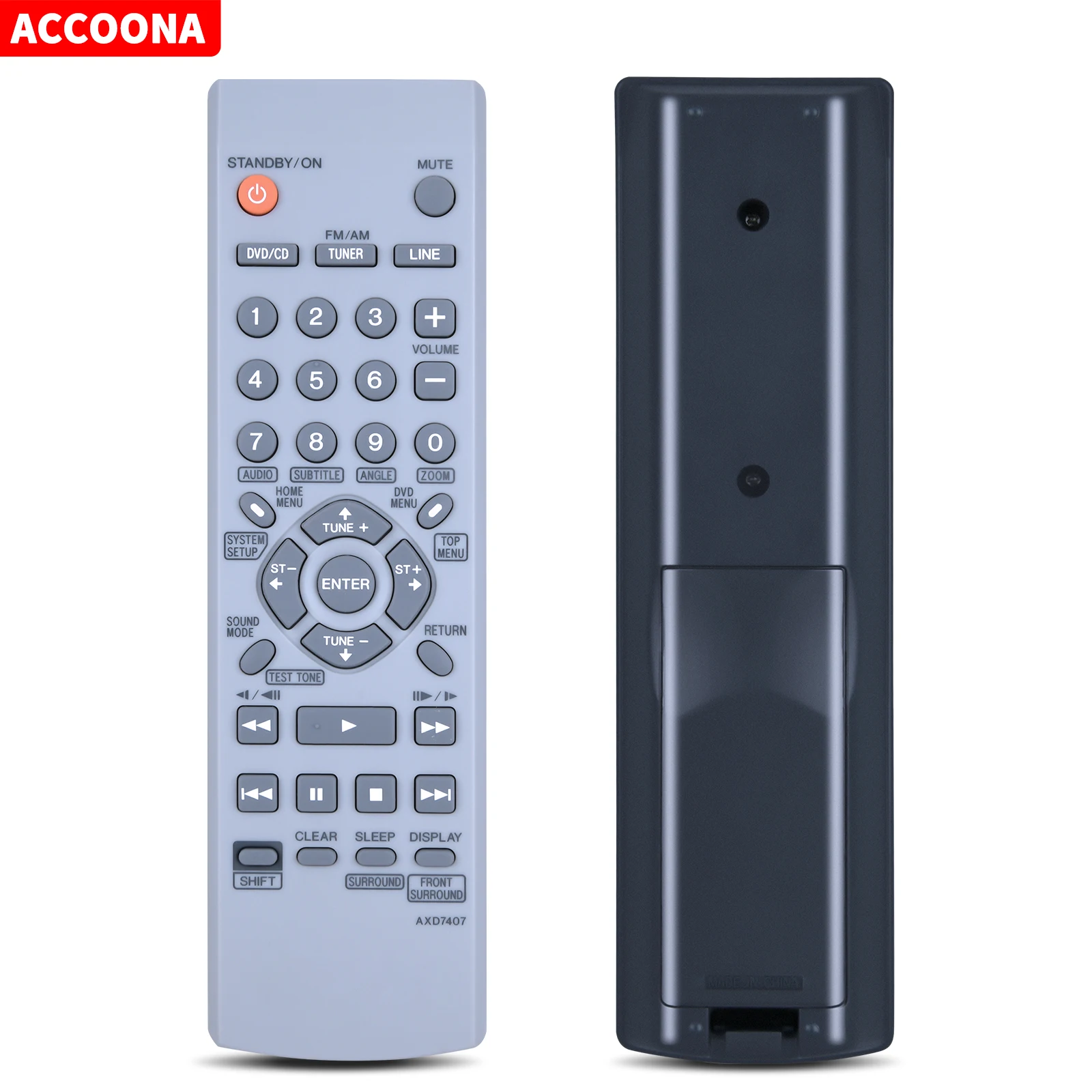 New Replace AXD7407 Remote Control For Pioneer DVD Player Remote Control XVDV350 AXD 7407 DCS232 DCS240 DCS535