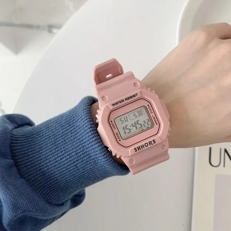 Reloj electrónico transparente para hombre y mujer, pulsera LED, resistente al agua, deportivo, regalo para estudiantes