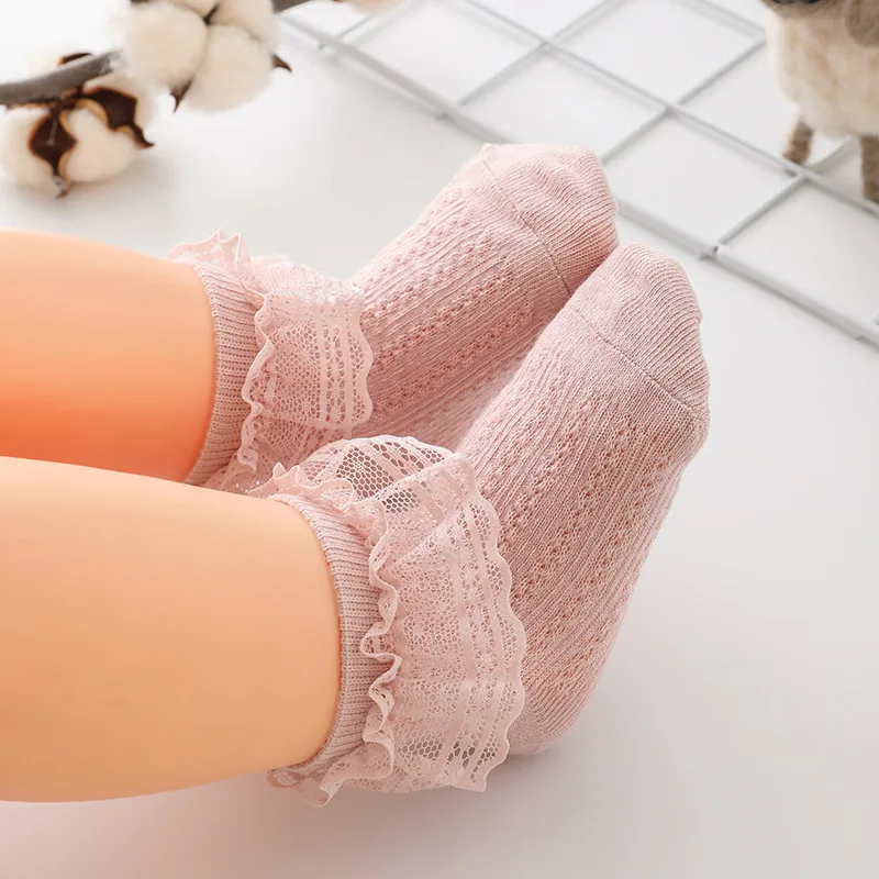 Summer New Girls\' Sock Spring and Autumn Korean Edition Trendy Fashionable Lace Sweet Princess Dance Lace Socks Children\'s Socks