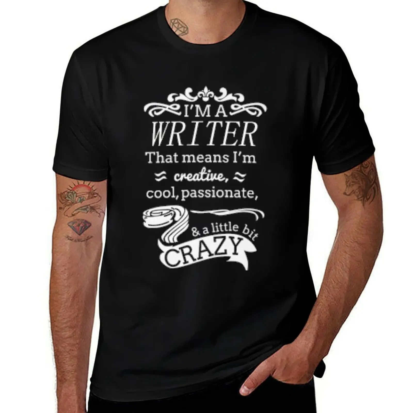 

I'm a writer T-Shirt man t shirt graphic t shirts for man graphic funny t shirt for man 100 percent cotton T-shirt